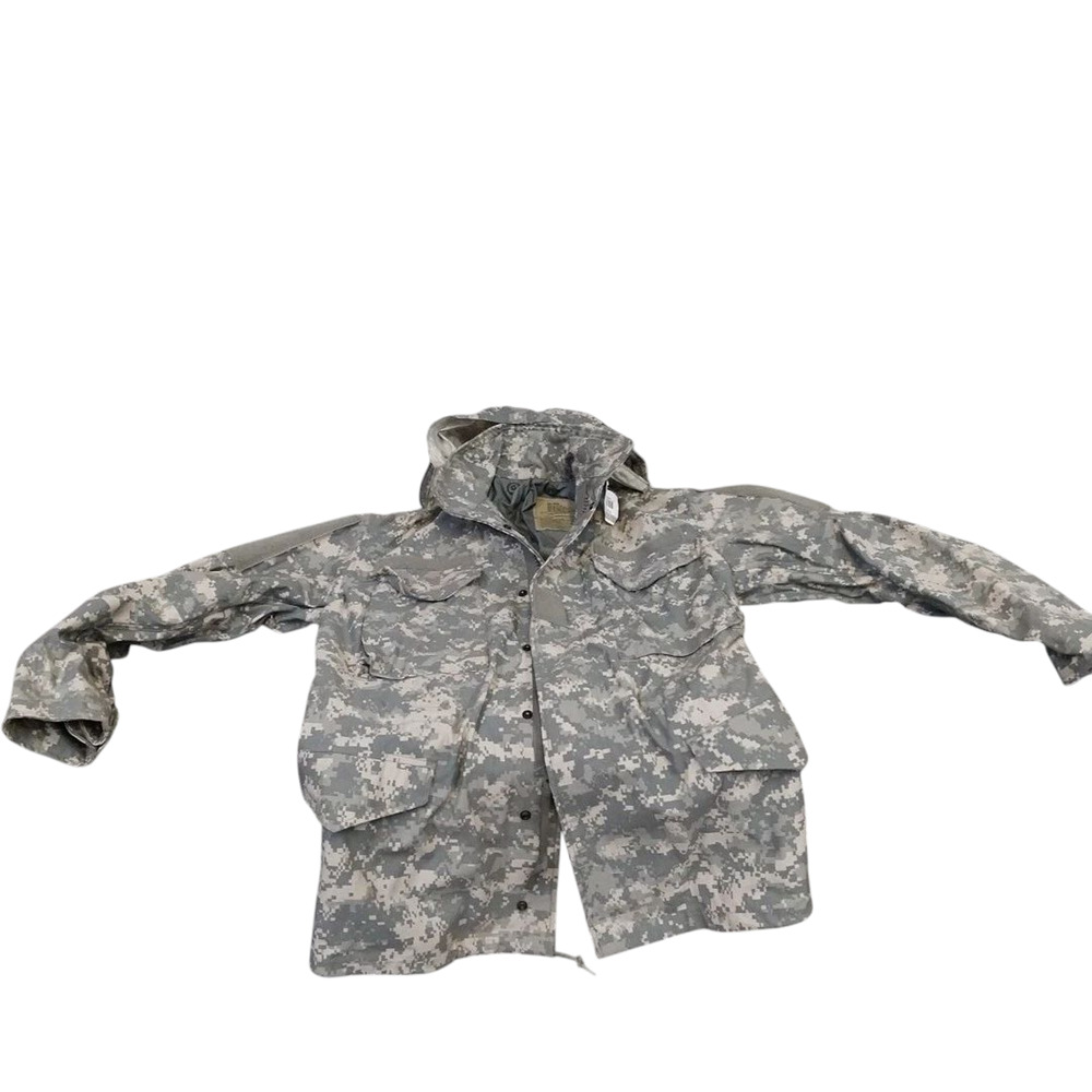 US MILITARY COLD WEATHER FIELD COAT GREEN DIGITAL CAMO S REG 8415-01-521-2234